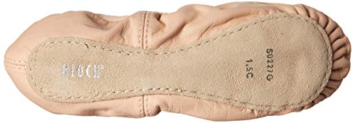 Bloch Dance Girl's Belle Full-Sole Leather Ballet Slipper/Shoe, Pink, 8 C US Little Kid