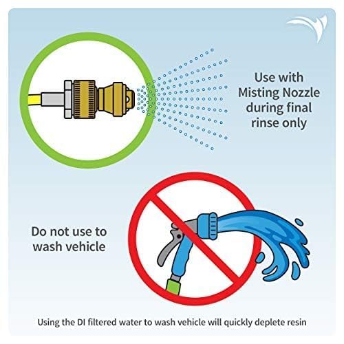 AQUATICLIFE Aquatic Life Deionized Spot-Free Car Rinse Unit - Premium Water Deionizer for Car Washing - Spotless Car, RV, and Motorcycle Wash System