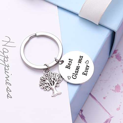 NOTHERS RSZOTW Glam-Ma Gift Jewelry Mimi Keychain Grandmother Grammy Nana Grandma Birthday Jewelry Gigi Gift Nana Keychain Grandma Keychain