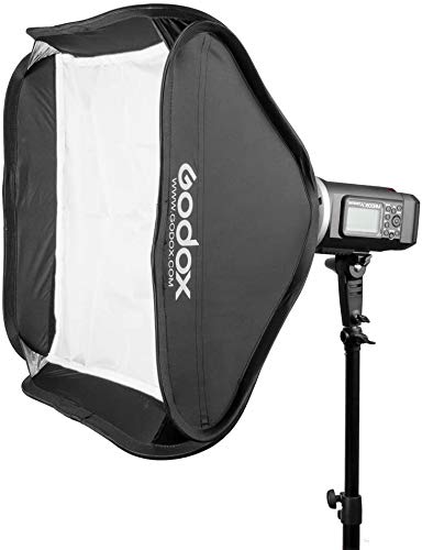 Godox AD600BM 600Ws GN87 HSS 1/8000s Outdoor Flash Strobe Studio Monolight with Bowens Mount, 8700mAh Battery, 2.4G Wireless X System with 32"x32" Softbox, Standard Reflector, Snoot, Barn Door Kit