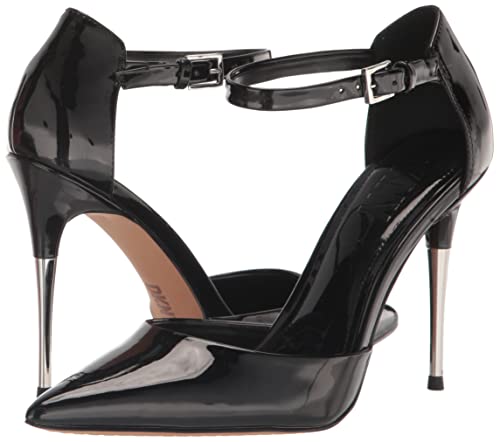 DKNY Women's Evening Veata-Slingback Pu Heeled Sandal, Black, 6