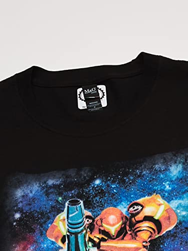 Nintendo Men's Traditional Metroid Cover T-Shirt, Small, Black