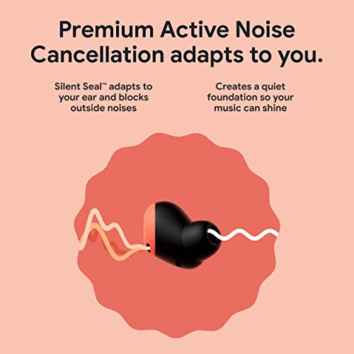 Google Pixel Buds Pro - Noise Canceling Earbuds - Up to 31 Hour Battery Life with Charging Case - Bluetooth Headphones - Compatible with Android - Charcoal