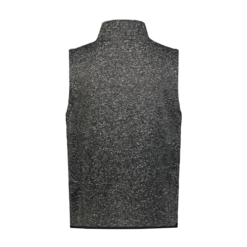 Holloway Men's Standard Alpine Sweater Fleece Vest, Black Heather