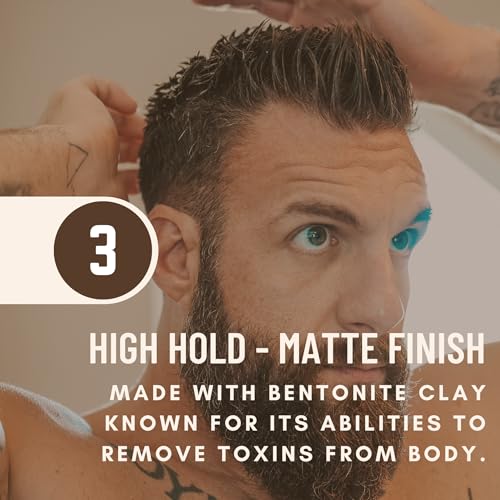 Johnny Slicks Formula 49 Clay Organic Pomade | Firm Hold & Matte Finish (Promotes Healthy Hair Growth, Helps Hydrate Dry Skin), (2 ounce, Original)