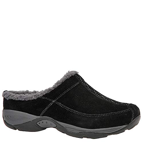 Easy Spirit Women's Black/Dark Grey Suede Exchange Mule - 7.5 B(M) US