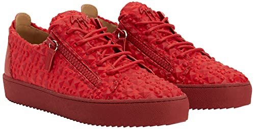 Giuseppe Zanotti, Frankie Low Top Sneakers, 8, Red