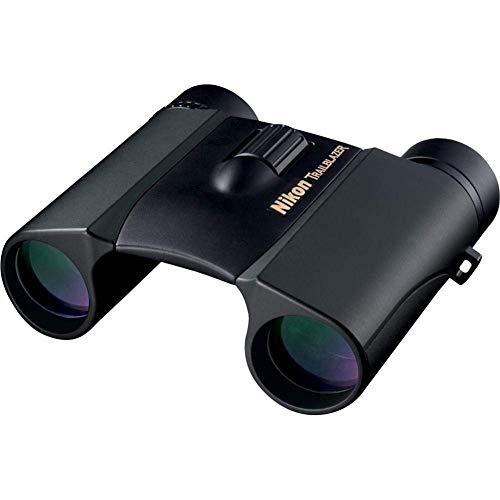 Nikon Trailblazer 8x25 ATB Black Binoculars 8218 | Waterproof, Fogproof, Dual-hinge design, Compact Binocular, Black Rubber Armoring, Mutlilayer-coated lenses | Official Nikon USA Model