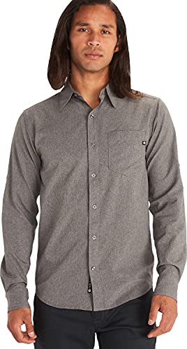 MARMOT Men's Aerobora Long Sleeve Button Down Shirt, Arctic Navy, Small