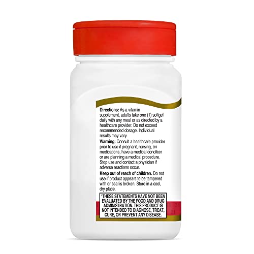 21st Century D3 2000 IU Softgels, 250 Count