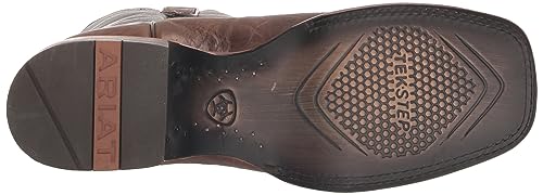 Ariat Men's Frontier Chimayo Western Boot, Natural Crunch/Arroyo Chocolate, 7 Wide