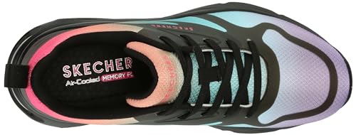 Skechers Women's TRES-AIR UNO-Hazy Sunset Sneaker, White Mulit, 11