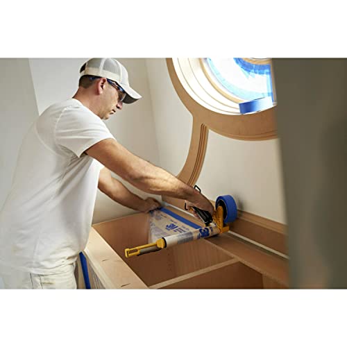 3M Hand Masker M3000 Tape Dispenser, Film & Tape, Applies Painter's Tape to Masking Film or Paper in One Continuous Application, Compact & Lightweight Design, Saves Time When Preparing For Painting