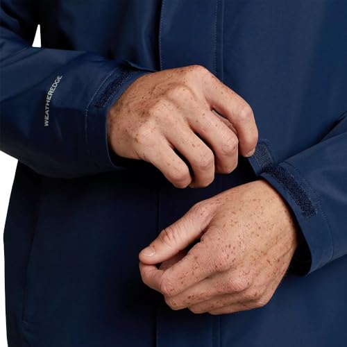 Eddie Bauer Men's Rainfoil Packable Jacket, Dk Marigold Recycled, Small