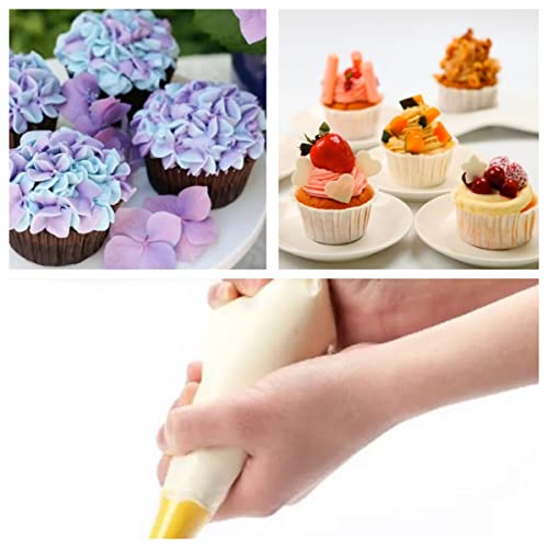 AMBESTAR 18 Inch Tipless Piping Bags for Royal Icing, Extra Thick Anti Burst Decorating Bags Butter Cream Cookies Decoration, Perfect for Professional Baking Lover