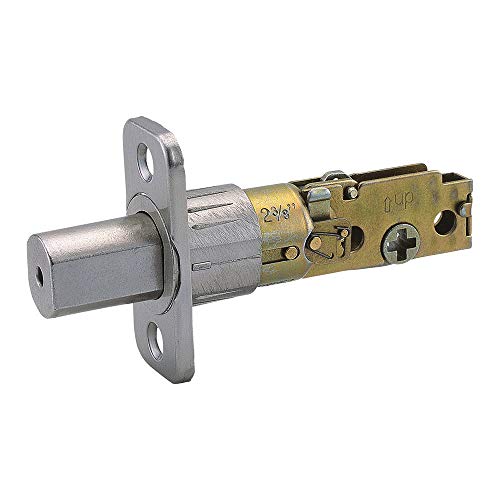 Design House Parts & Accessories 790618 2-Way Adjustable Deadbolt Round Corner Latch, Polished Brass