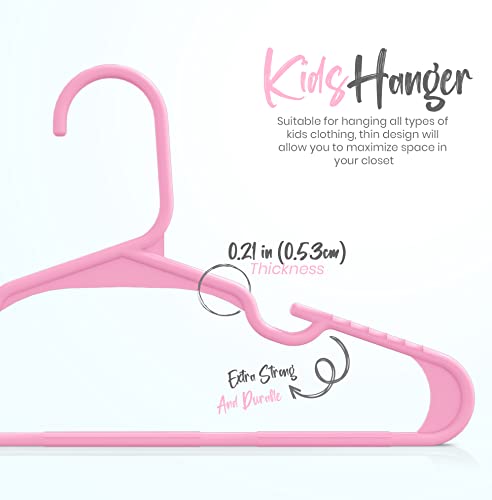 Utopia Home 360 Pack Kids Hangers - 11.5 Inch Plastic Baby Hangers for Closet - Childrens Hangers for Clothes & Infant Hangers for Closet - Ideal for Everyday Standard Use (White)