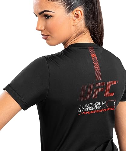 Venum Women's Standard UFC Adrenaline Fight Week Dry-TECH T-Shirt Black