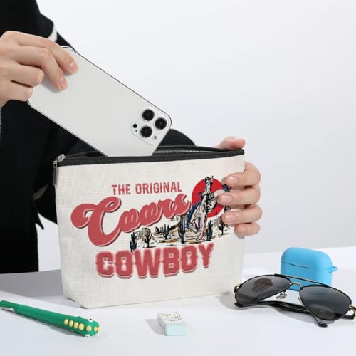 Cowboy Makeup Bag Western Gifts for Women Sister Daughter Western Stuff Country Cowgirl Stuff Makeup Pouch Cowgirl Accessories Birthday Graduation Mothers Day Cosmetic Travel Bag Western Accessories