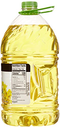 Amazon Brand - Happy Belly Canola Oil, 128 fl oz (Pack of 1)