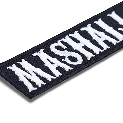 Mashallah - Embroidered Iron on Patches for Muslims| Muslim Religious Sew on or iron on Islamic Applique Patches for Backpacks, Jeans, Jackets, Vest, Waistcoat 3.54X0.78 in