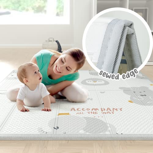 Baby Playpen,Playpen, Playpen for Babies and Toddlers, Play Pen for Kids, Play Pens for Babies and Toddlers for Apartment (47 * 47 inch Grey with mat)