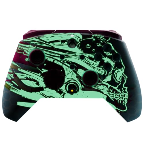 PDP Gaming REMATCH GLOW Enhanced Wired Gaming Controller: Licensed Glow in the Dark Gamepad for Xbox Series X|S, Xbox One, Windows PC, Mappable Back Buttons, Advanced Customizable App: Android Dreams