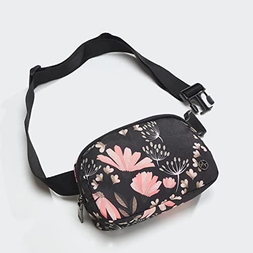 Pander Unisex Belt Bag Fanny Pack for Women with Adjustable Strap, Small Waist Pouch for Workout Running Traveling Hiking. (White Opal)