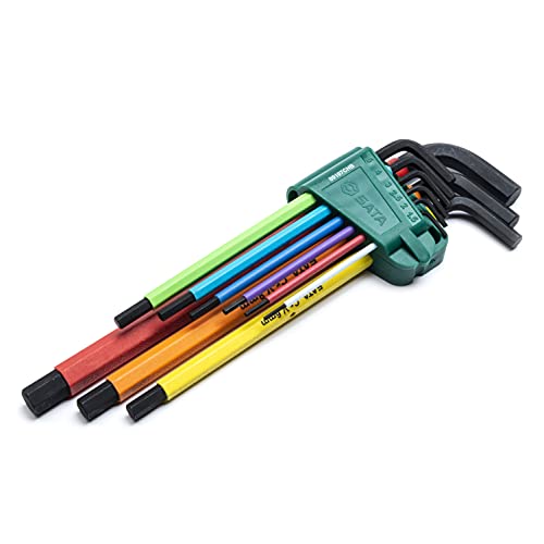 SATA 9-Piece Hex Key Colored Set - ST09107CHBSJ