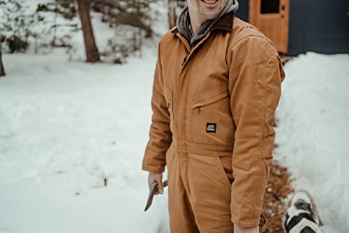 Berne Men's Heritage Insulated Coverall, X-Large Short, Brown Duck