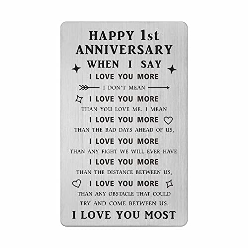 SOUSYOKYO 38th Anniversary Card Gifts for Him, Men Anniversary Steel Card for Husband 38 years, Happy 38 Yr Wedding Anniversary Present, 38 th Anniversary Wallet Card for Women Her Wife Man