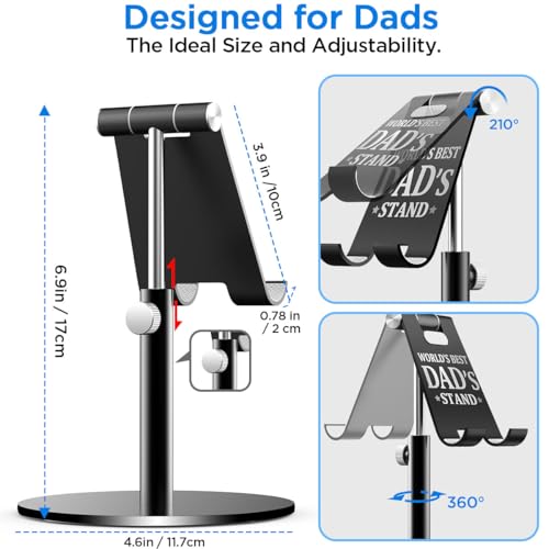 AICase Gifts for Dad, Birthday Christmas Fathers Day Presents for Dad from Daughter and Son, Cool Worlds Best Dads Ideas Stand for iPad/iPhone/Phone