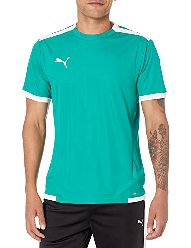 PUMA Men's TeamLIGA Jersey, Pepper Green/White, XXL