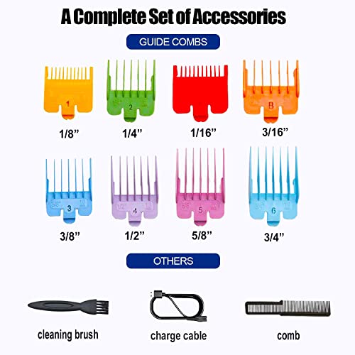 Suttik Hair Clippers for Men Professional, Cordless Barber Clippers for Hair Cutting, Beard Trimmer Hair Cutting Kit with LED Display