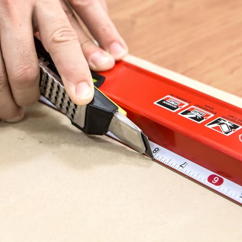 Kapro - 770 Exodus Professional Box Level - 12" - With 45° Vial & Ruler - For Leveling, Measuring, Marking, and Cutting - Features 3 Vials, Precise Straightedge, and Wall-Grip