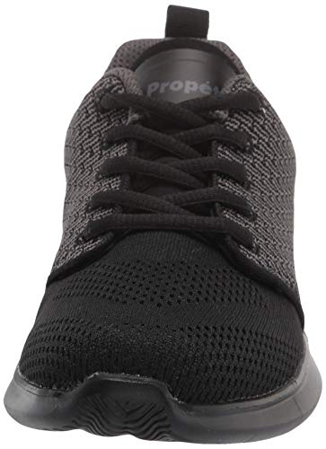 Propét Women's TravelBound Tracer Sneakers, Black, 7 Narrow US