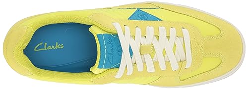 Clarks Men's Craft Rally Ace Sneaker, Pale Lime, 13