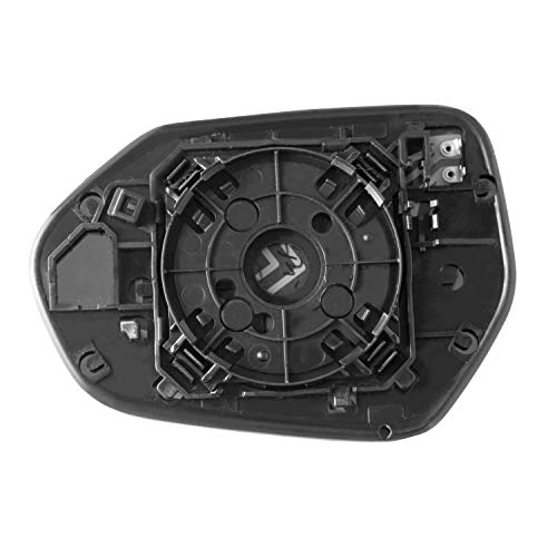 Passenger Side Heated Replacement Glass w/backing plate, Camry Sedan (US built)/ Hybird, Corolla Hatchback, Corolla Sedan/Hybrid, Prius Hatchback, 4 15/16" x 7 1/16" x 7"