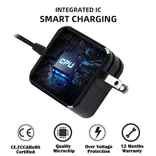 26W 12V Laptop Charger for Samsung Chromebook 3 2; Xe500c13, Xe500c12, Xe500c13, Xe503ec12, Xe303c12, Xe501c13, Xe503c32; PA-1250-98, PA-1250-96, AD-2612AUS, AD-4012NHF 2.2A AC Adapter Power Cord