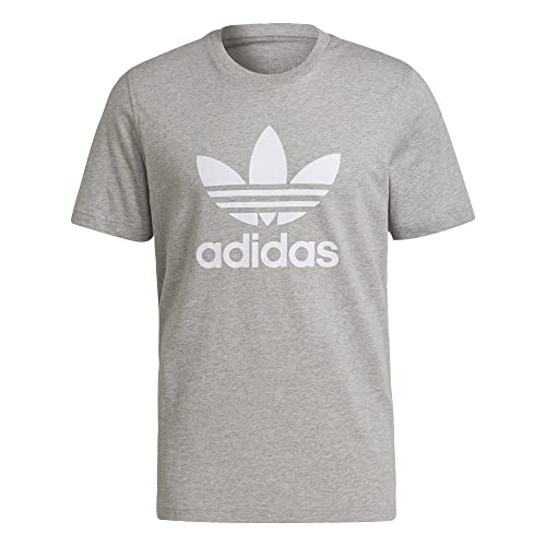 adidas Originals Men's Adicolor Classics Trefoil Tee, Sky Rush/White, Small