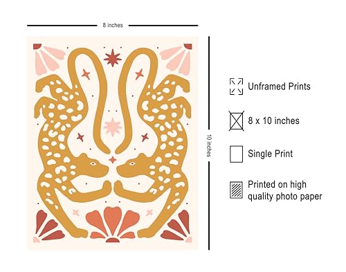 Poster Master Peace Poster - Retro Flower Print - Boho Art - Modern Art - Trendy Art - Floral Art - Gift for Men & Women - Minimal Decor for Office, Living Room or Bedroom, 24x32 Unframed Wall Art
