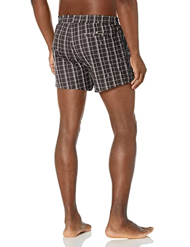 BOSS Plaid Swim Trunk with Small Logo