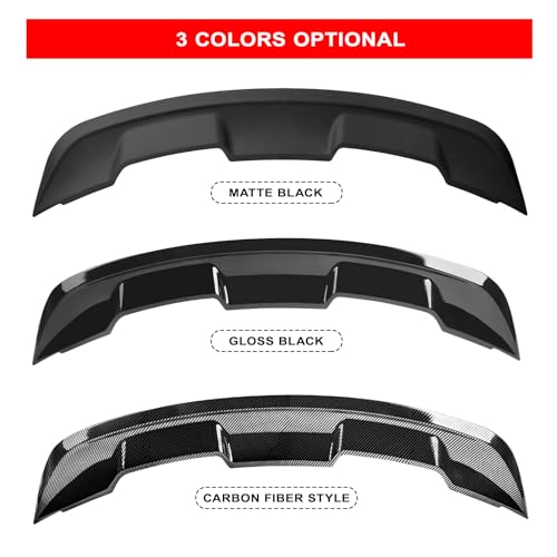 AAriguthel 2015-2023 Mustang Ecoboost Spoiler Compatible with Mustang V6/V8/Shelby/GT/EcoBoost Coupe 2 Door Models GT 350 GT500 Style ABS Trunk Rear Spoiler Wing