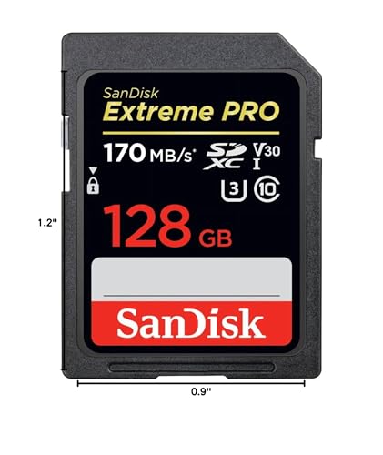 [Older Version] SanDisk 128GB Extreme PRO SDXC UHS-I Card - C10, U3, V30, 4K UHD, SD Card - SDSDXXY-128G-GN4IN