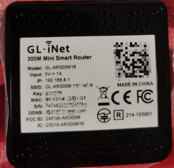 GL.iNet GL-AR300M16 Portable Mini Travel Wireless Pocket Router - WiFi Router/Access Point/Extender/WDS | OpenWrt | 2 x Ethernet Ports | OpenVPN/Wireguard VPN | USB 2.0 Port