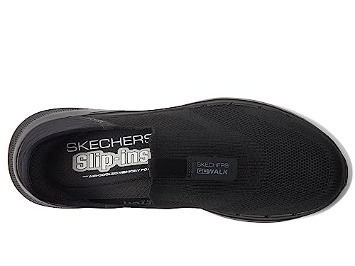 Skechers Men's Gowalk 6 Slip-Ins-Athletic Slip-On Walking Shoes | Casual Sneakers with Memory Foam, Black, 10