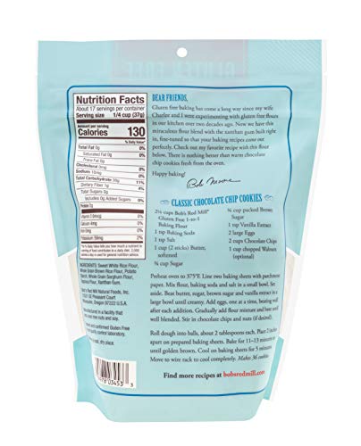 Bob's Red Mill Gluten Free Oat Flour, 18 oz (Pack of 1) - Gluten Free, Whole Grain, Vegan, Kosher