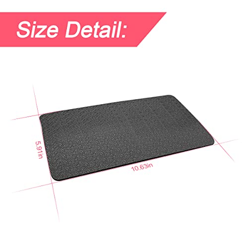 BLAU GRUN Car Dashboard Anti-Slip Rubber Pad, 10.6 x 5.9 Universal Non-Slip Car Magic Dashboard Sticky Adhesive Mat for Phones Sunglasses Keys Electronic Devices and More Use (Black/Car Texture)