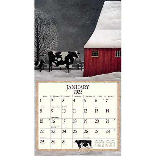 LANG Cows Cows Cows 2023 Wall Calendar