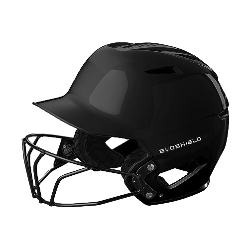 EvoShield XVT™ 2.0 Matte Batting Helmet with Facemask - Black, X-Small